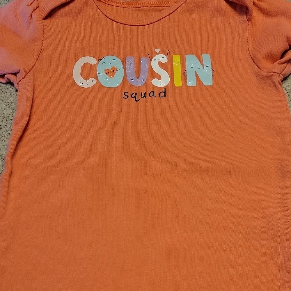 Cousin Squad Kids One Piece - Salmon